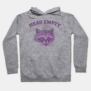 head empty raccoon shirt, Retro Cartoon T Shirt, Weird T Shirt, Meme T Shirt, Trash Panda T Shirt, Unisex Hoodie